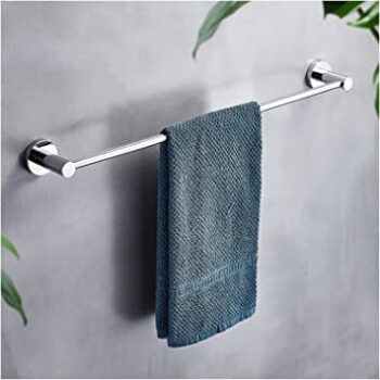 24 inch Heavy Round Stainless Steel Towel Rod Towel Rack for Bathroom Towel Bar Hanger Stand Bathroom Accessories