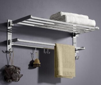 24 inch squar Stainless Steel Folding Towel Racks for Bathroom, Towel Racks, Folding Towel Stand, Bathroom Towel Holder, Bathroom Stand, Bathroom Accessories and Fittings