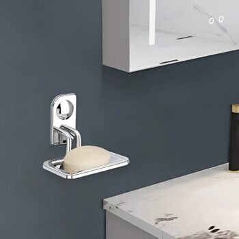 Dream Stainless Steel Soap Dish Stand for Bathroom & Kitchen/Soap Dish/Bathroom Accessories - Wall Mounted - Chrome