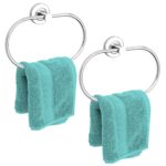 Pack of 2 Stainless Steel Round Napkin Hanger for Bathroom/Towel Holder for Wash Basin/Napkin Holder/Bathroom Accessories
