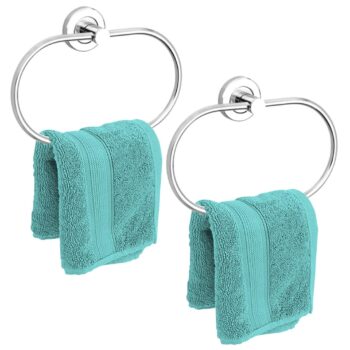Pack of 2 Stainless Steel Round Napkin Hanger for Bathroom/Towel Holder for Wash Basin/Napkin Holder/Bathroom Accessories